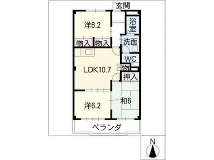 シグマ178(3LDK/3階)の間取り写真
