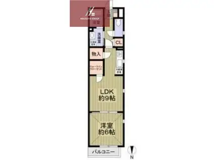 フォレストメゾンエンII(1LDK/1階)の間取り写真