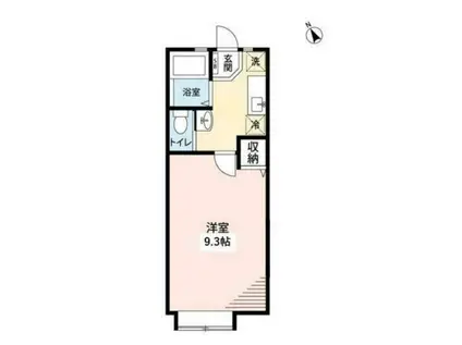 エスポワール・I(1K/2階)の間取り写真