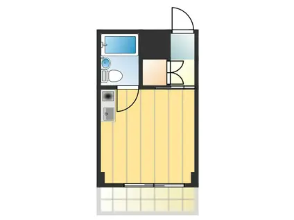 横浜エースマンション(ワンルーム/1階)の間取り写真