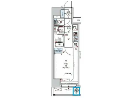 レグジー清澄白河(1K/5階)の間取り写真