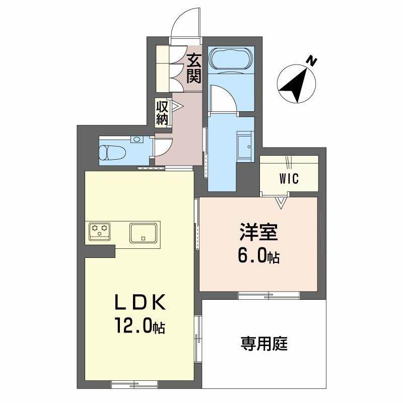 アーデルドルフ一社(1LDK/1階)の間取り写真