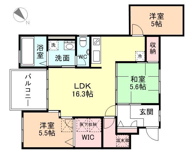 プルミエールU(3LDK/3階)の間取り写真