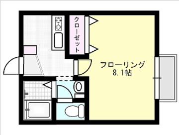 東武野田線 運河駅 2階建 築20年 蓮見育英センターH棟(1K/2階)の間取り写真