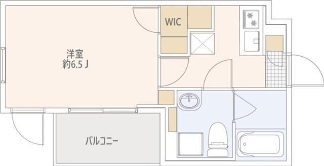 GRANDUO上野毛V(1LDK/4階)の間取り写真