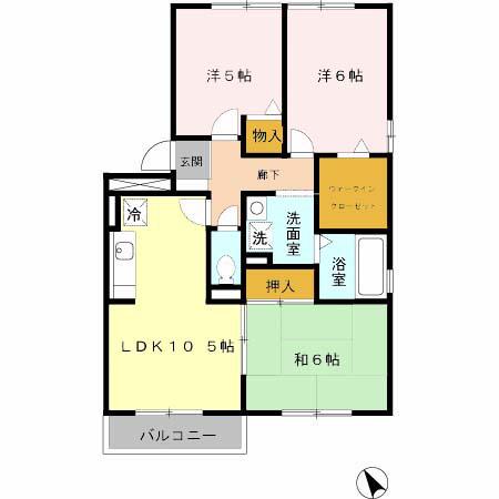 センチュリーコート(3LDK/2階)の間取り写真