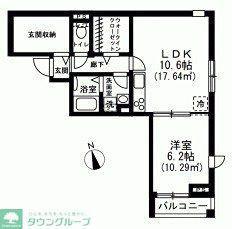 MAISON LUMIERE(1LDK/3階)の間取り写真