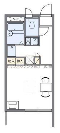 レオパレスサンボーン(1K/2階)の間取り写真