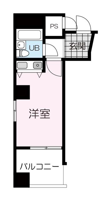 朝日プラザ国分町(ワンルーム/6階)の間取り写真