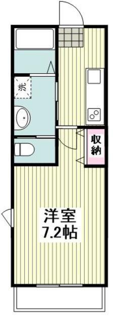 MAISON DE AZALEE(1K/2階)の間取り写真