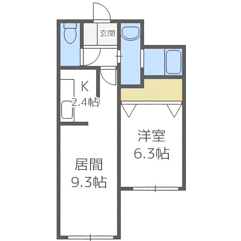 THE RESIDENCE PARK YAMAHANA 旧NHレジデ(1LDK/3階)の間取り写真