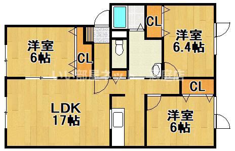 CASA GRANDE(3LDK/1階)の間取り写真