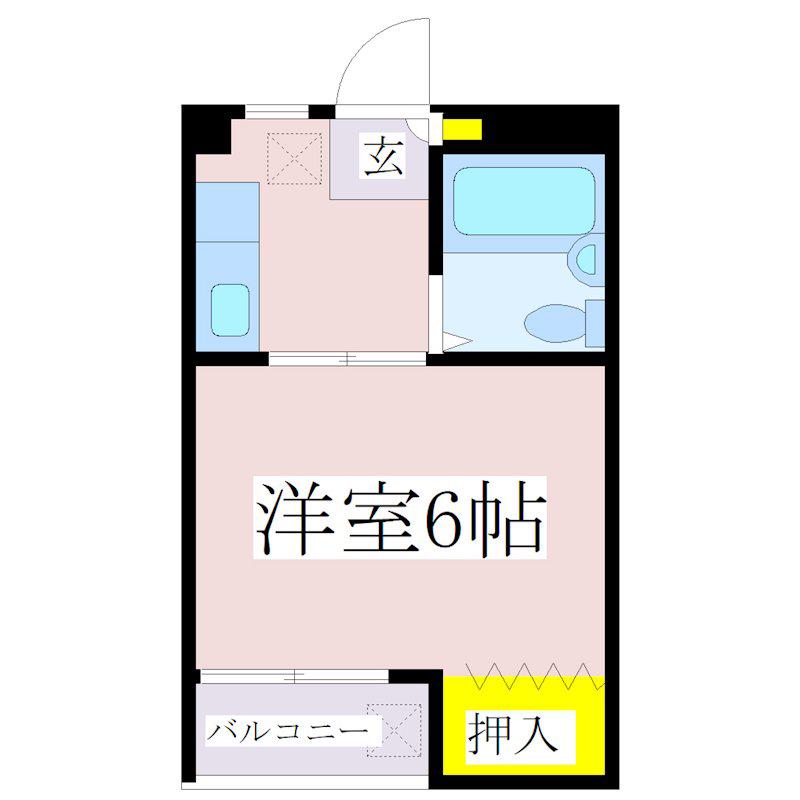 重久マンション(1K/3階)の間取り写真
