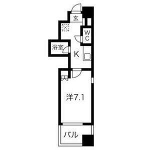ラムセス大須(1K/4階)の間取り写真