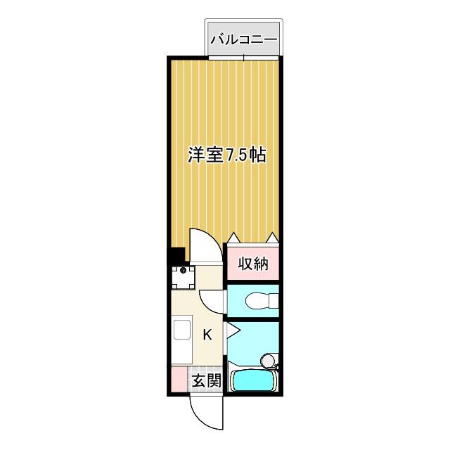 さくらビレッジ(1K/2階)の間取り写真