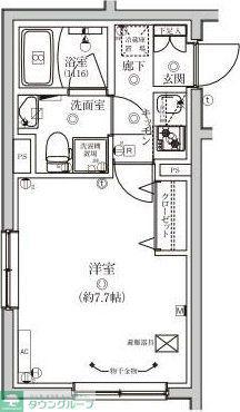 VERXEEDSTAIROMORIKITA(1K/4階)の間取り写真