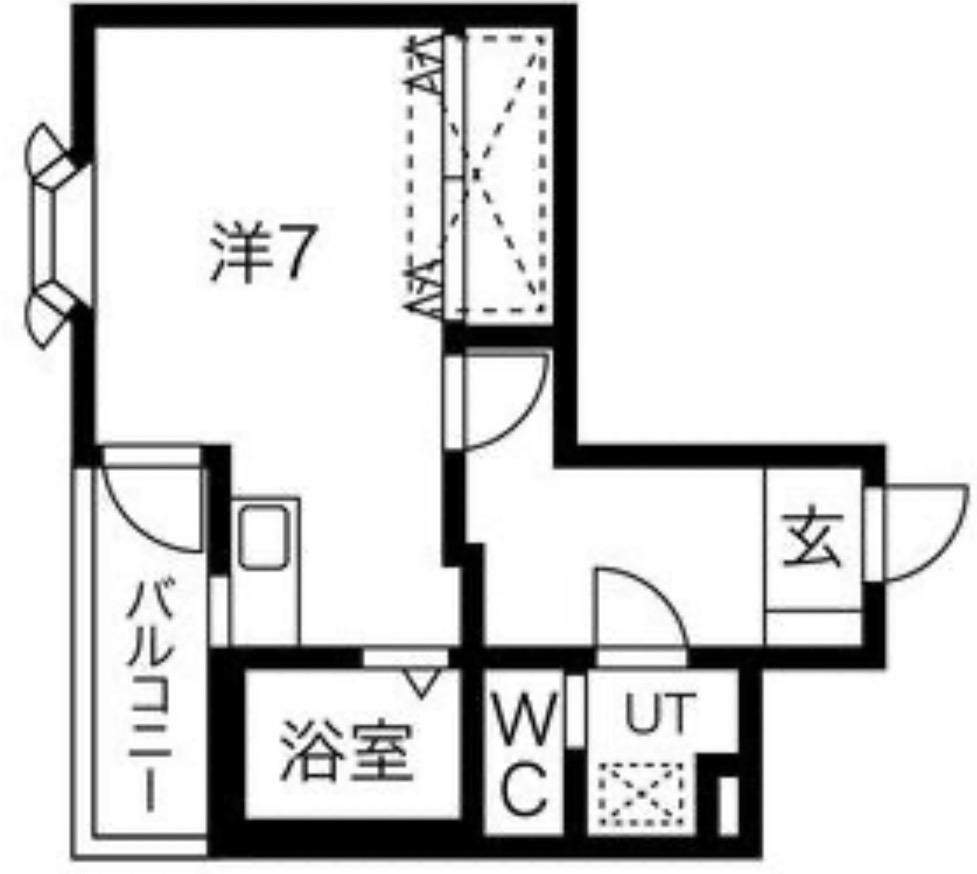 カルム香川II(ワンルーム/3階)の間取り写真