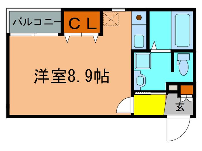 第2東和マンション(ワンルーム/3階)の間取り写真