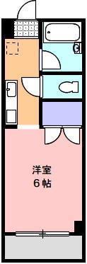 カレッジOZ(1K/4階)の間取り写真