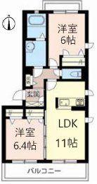 エクセランコート東山本(2LDK/3階)の間取り写真