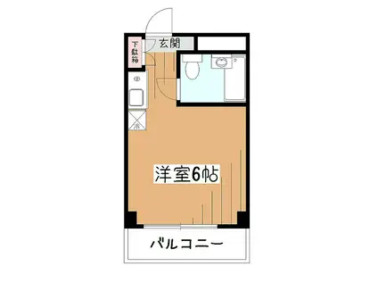 東村山ペガサスビル(ワンルーム/4階)の間取り写真