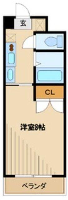 N-FLATS町田(1K/2階)の間取り写真