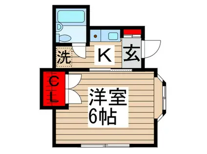 プチ.シンフォニ-(1K/1階)の間取り写真