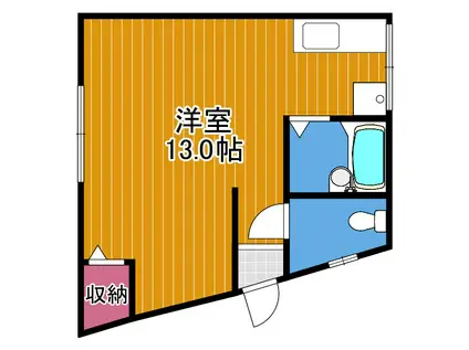 エルヴェウエダ(ワンルーム/1階)の間取り写真