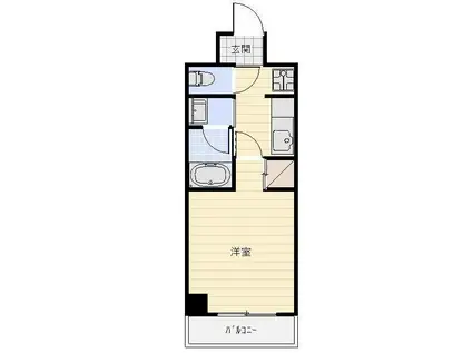 IS常盤(1K/5階)の間取り写真