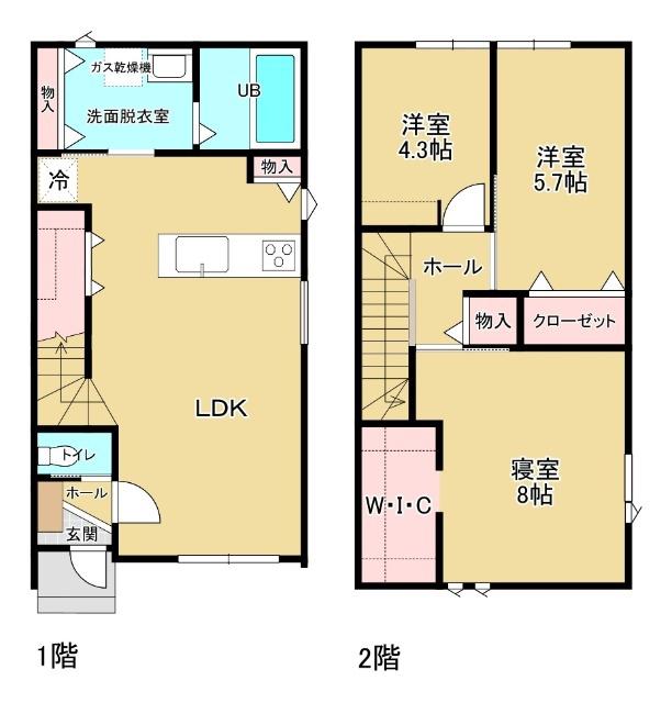GOOD HILLS金泉寺II(3LDK/1階)の間取り写真