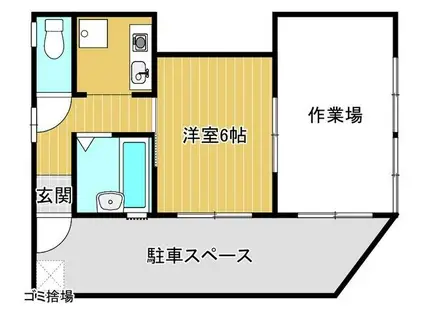 ペルソンヌ山際III(2K/1階)の間取り写真