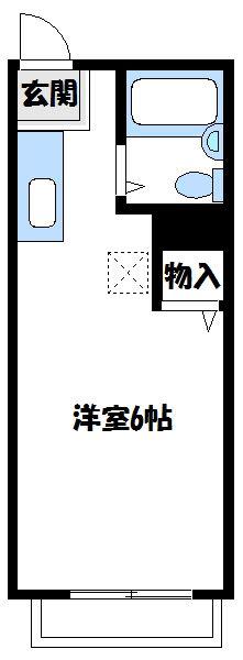 サンライズSATOH(1K/3階)の間取り写真