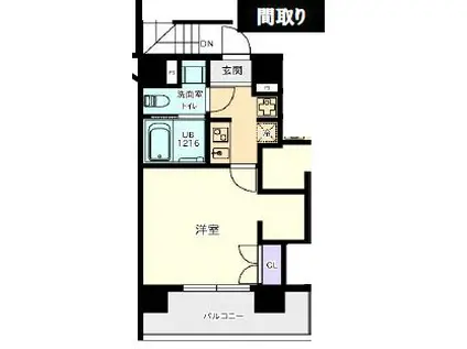 PRATIQUE日本橋水天宮 (1K/7階)の間取り写真