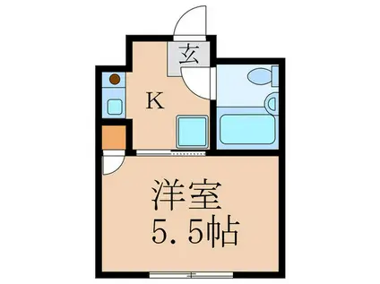 レジデンス・シーバード(1K/2階)の間取り写真