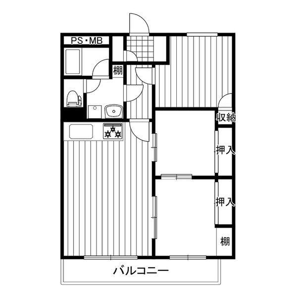 プラザ翠光(3LDK/6階)の間取り写真