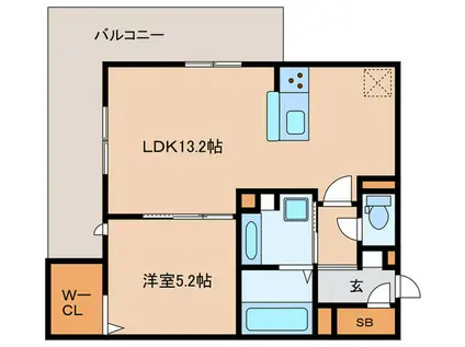D-RESIDENCE上甲子園(1LDK/3階)の間取り写真