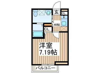 ROBOT HOME 南林間(1K/2階)の間取り写真