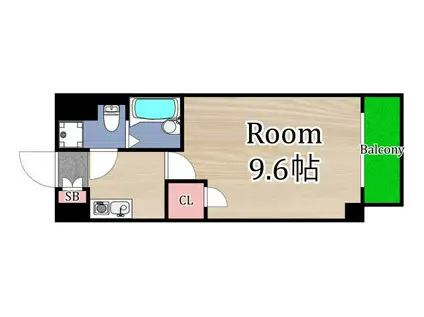 DS太子橋(1K/5階)の間取り写真