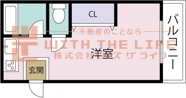 コーポレーヴ(ワンルーム/1階)の間取り写真