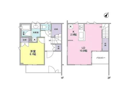 スタイリオ武蔵小山(1LDK/1階)の間取り写真