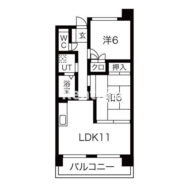 アネックス稲沢駅前(2LDK/2階)の間取り写真