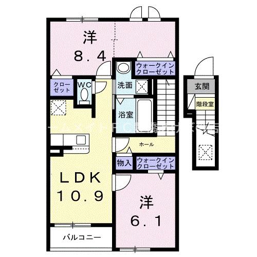 サンレジデンス(2LDK/2階)の間取り写真