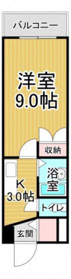 アーバンネクスト(1K/7階)の間取り写真