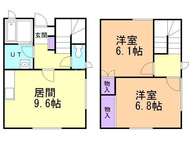 メゾン313(2DK/1階)の間取り写真
