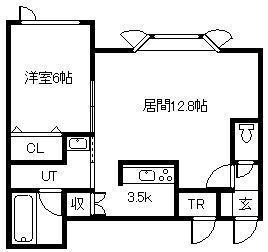 ワイステラ(1LDK/1階)の間取り写真