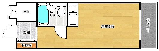 CASA320(ワンルーム/5階)の間取り写真