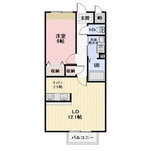 PROSPER(1LDK/1階)の間取り写真
