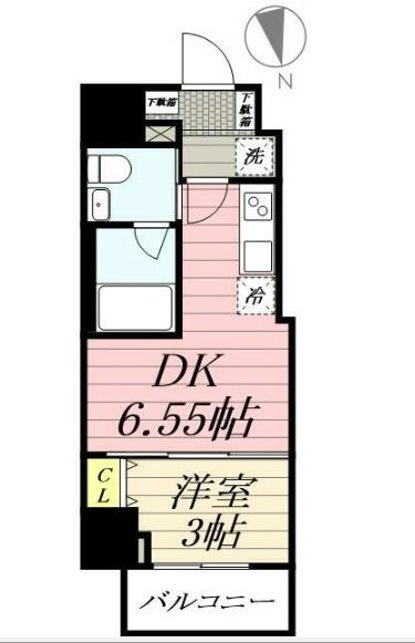 GRANPASEO浅草(1DK/11階)の間取り写真