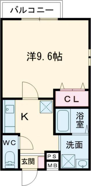 フジパレス堺鳳西I番館(1K/1階)の間取り写真