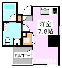 グランヴァンジーベック板橋(ワンルーム/8階)の間取り写真